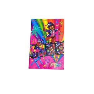 Vtg Lisa Frank Writing Book & Stickers Hollywood Film Bear Shoot For the Stars